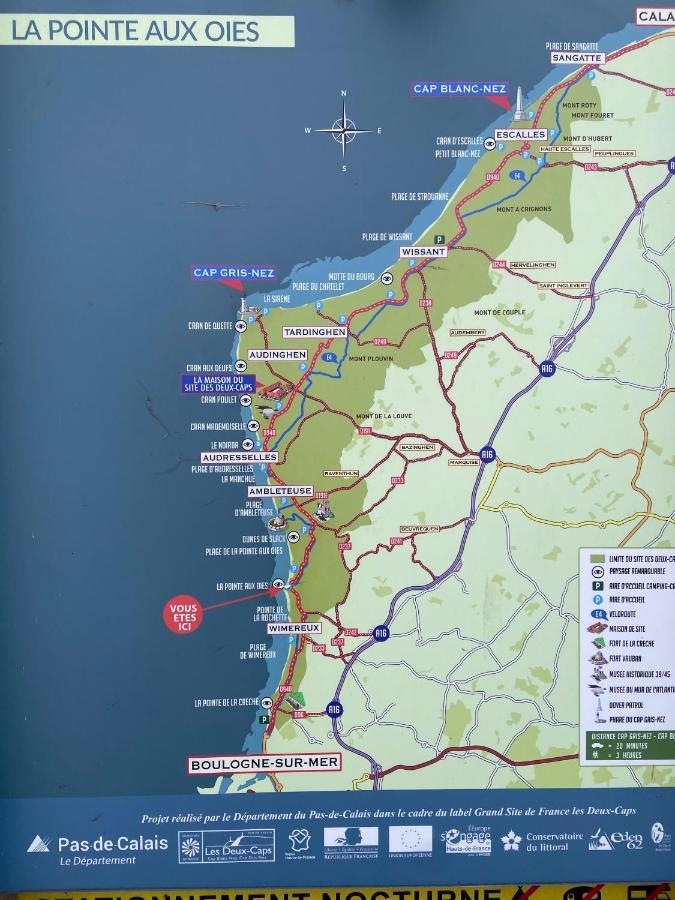 Le Bon Endroit En Bord De Mer, Vue Mer , Parking Et Wifi Wimereux Ngoại thất bức ảnh